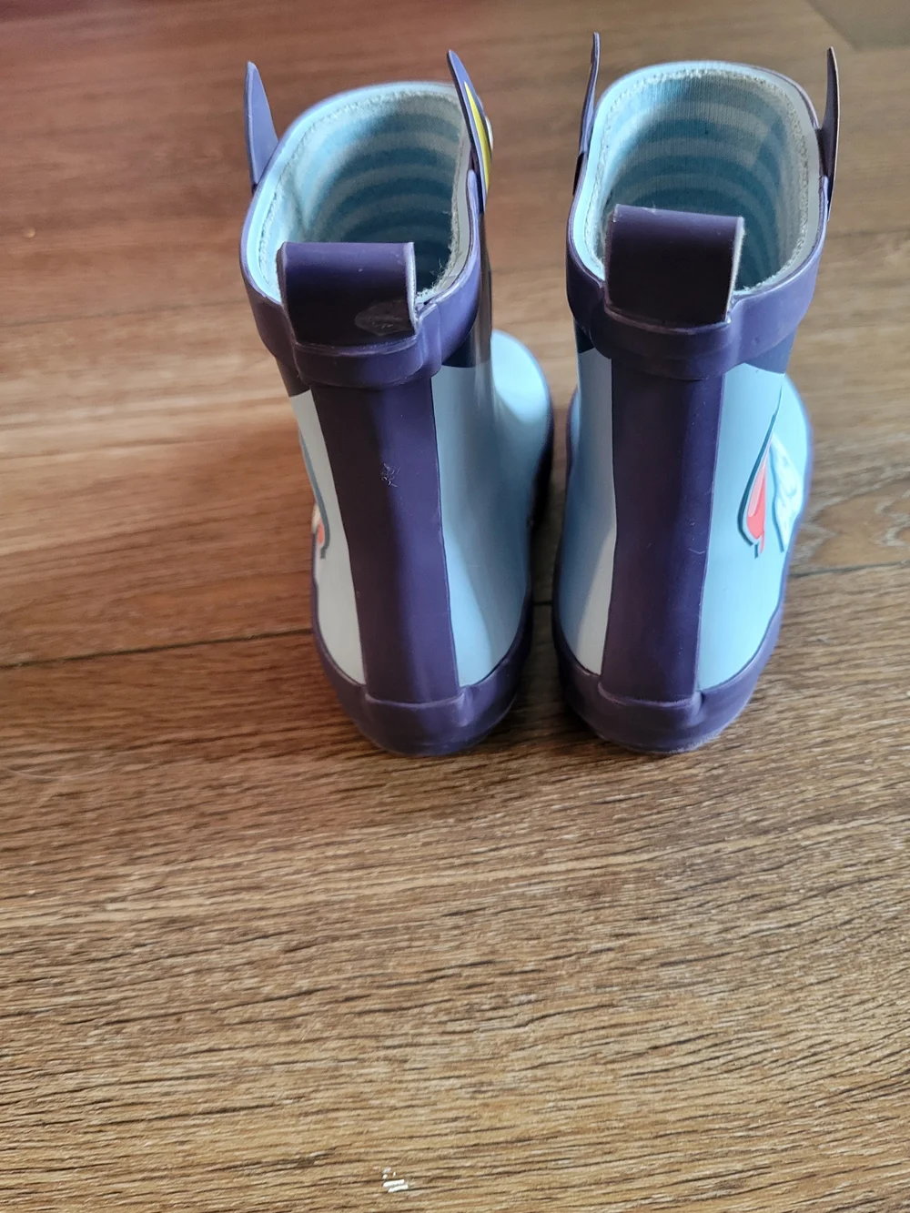 Kids Blue Character Rain Boots